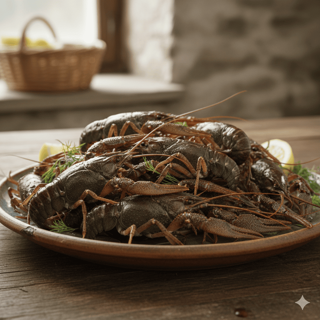 Рак средне-мелкий живой